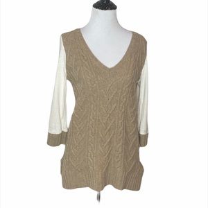 Pilcro and the Letterpress  Cable knit sweater Size Small
